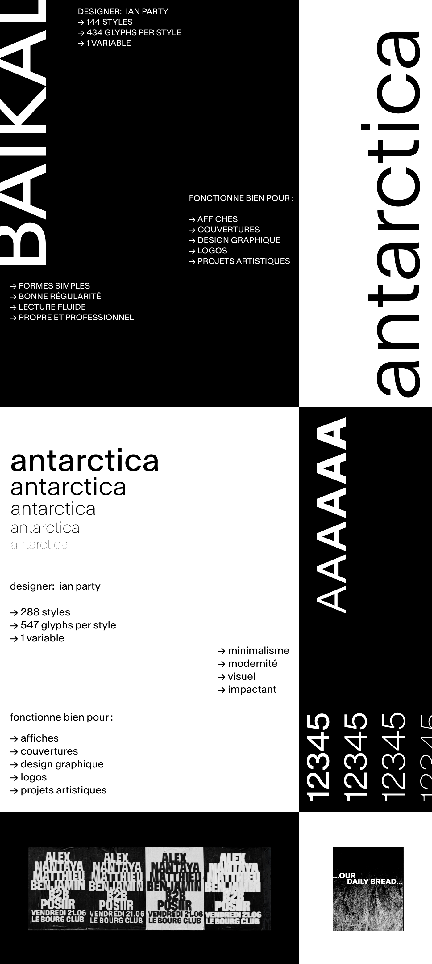 Spécimen Antarctica & Baikal
